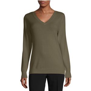 NWT Worthington V-Neck L/S Lightweight Sweater
